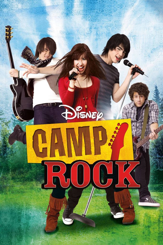 The movie poster for the film "Camp Rock"