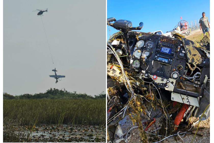 cessna plane crashes in Everglades