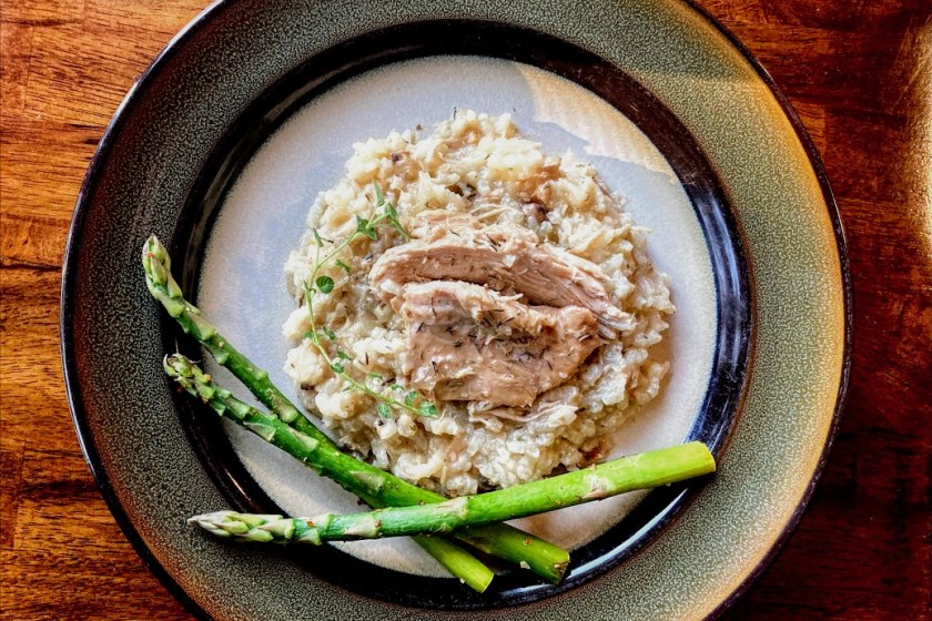wild turkey risotto.