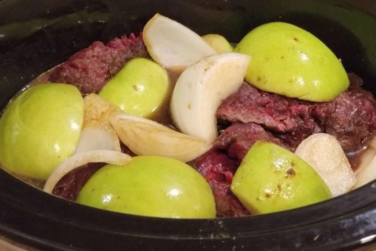 apple venison tenderloin.