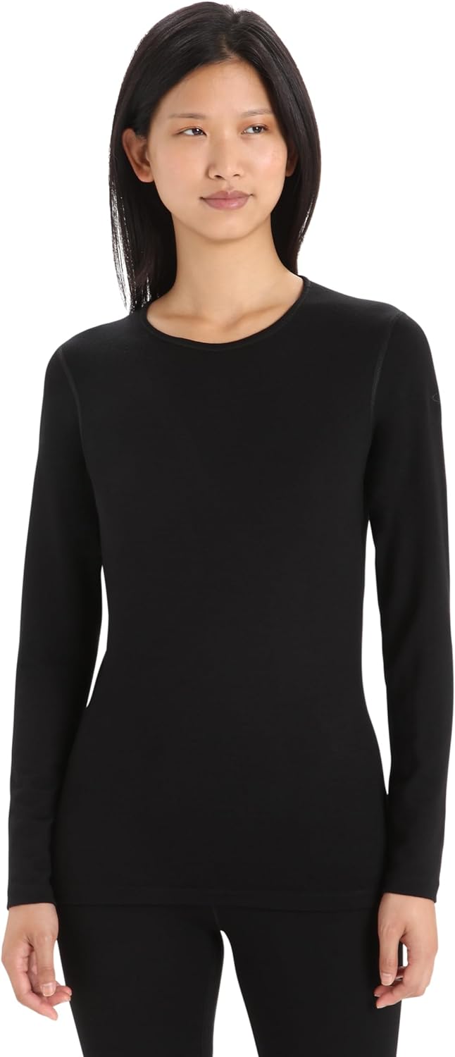 Person wearing a Icebreaker Merino Women's 260 Tech Wool Base Layer Long Sleeve