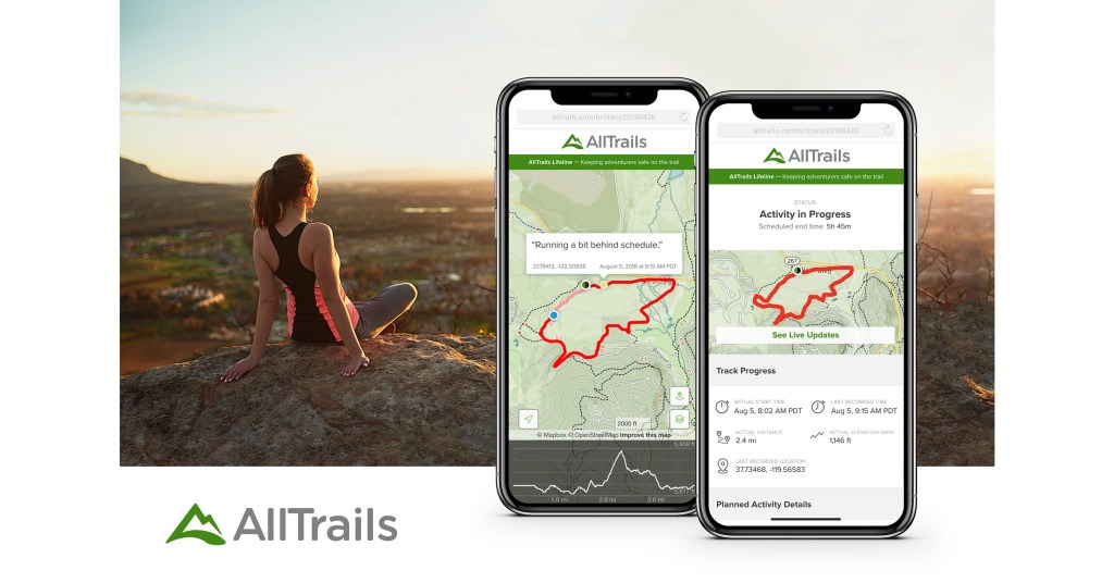 Designed for all outdoor enthusiasts, Lifeline by AllTrails provides peace of mind and safety knowing that you?'ll never hit the trail alone. (PRNewsfoto/AllTrails)