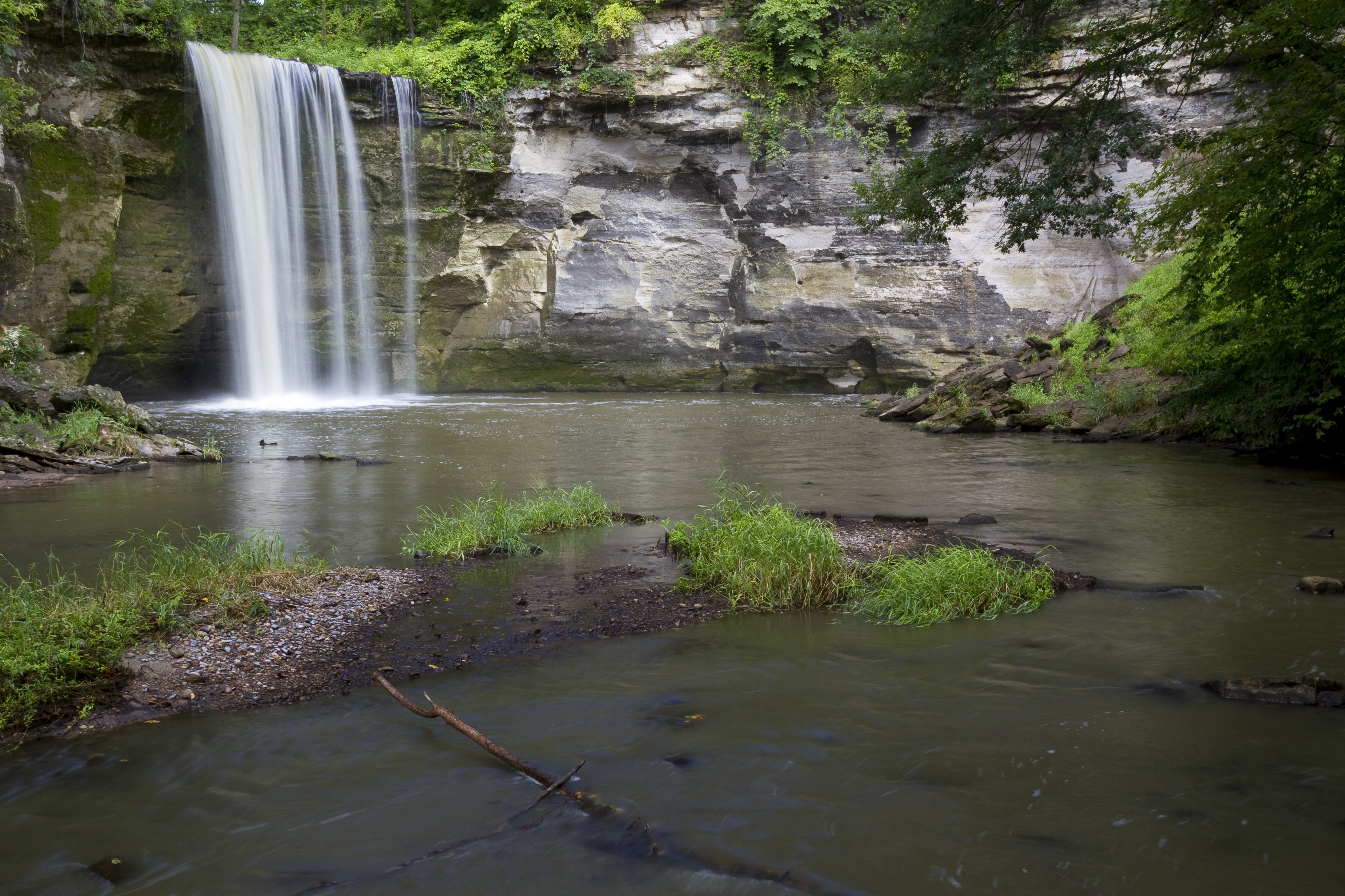 Minneopa Falls Minnesota landslide