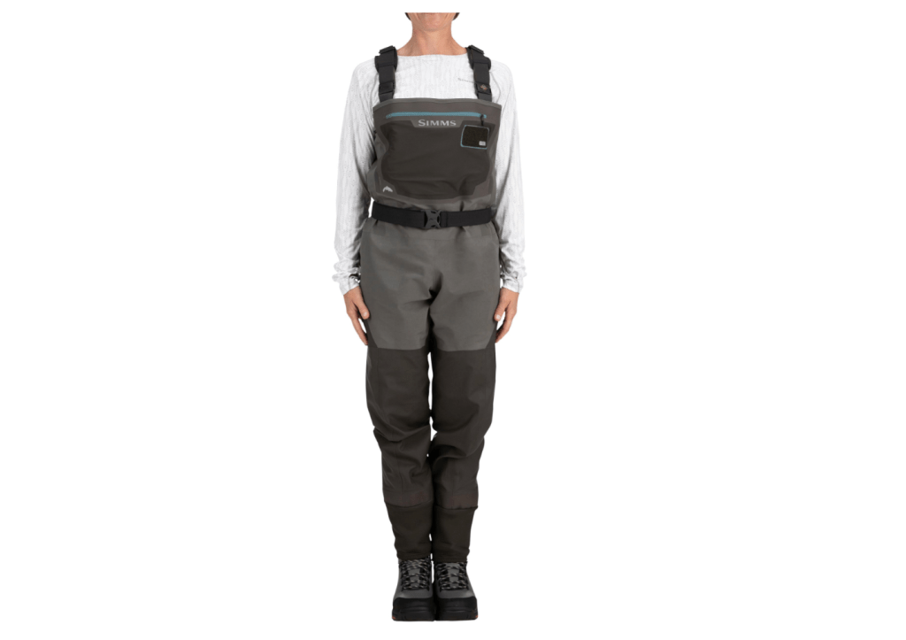 Person wearing Simmons waders