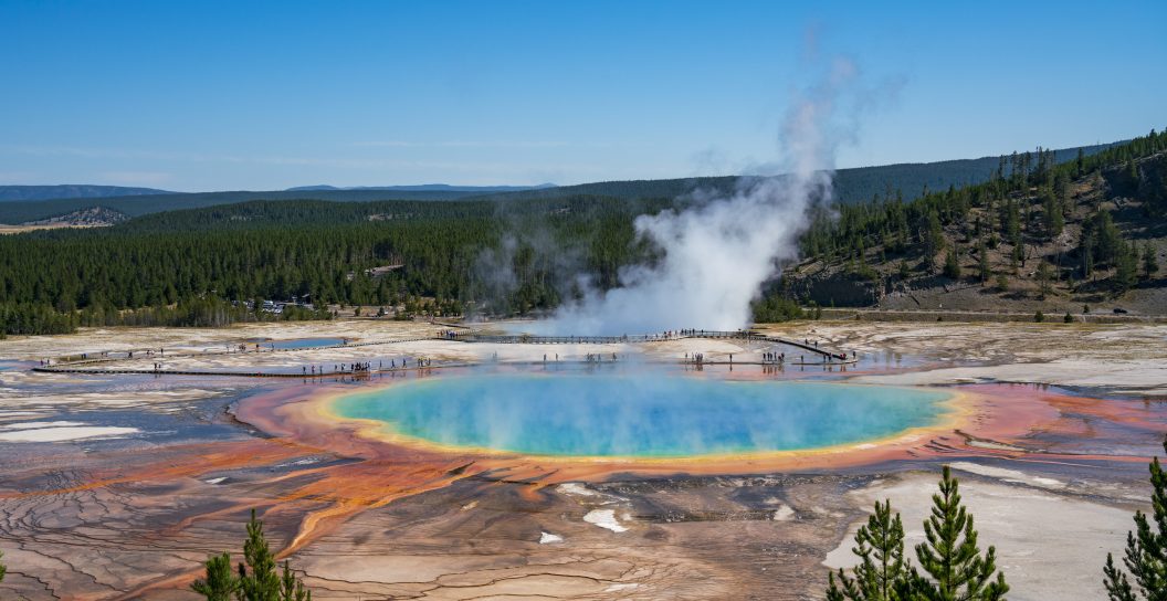 Amazing colors. Grand Prismatic Spring. Yellowstone