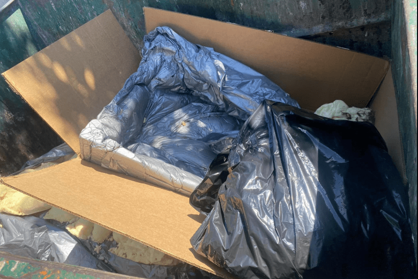 California dumpster where German puppies were rescued