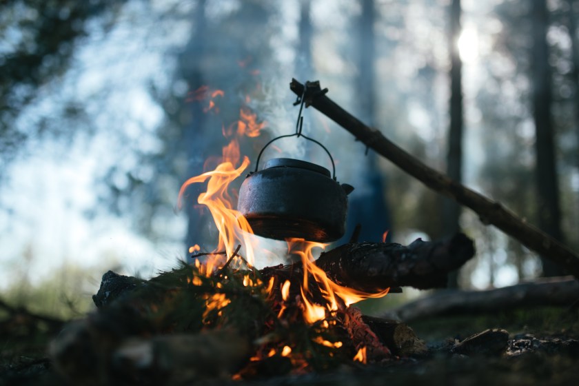 boiling water