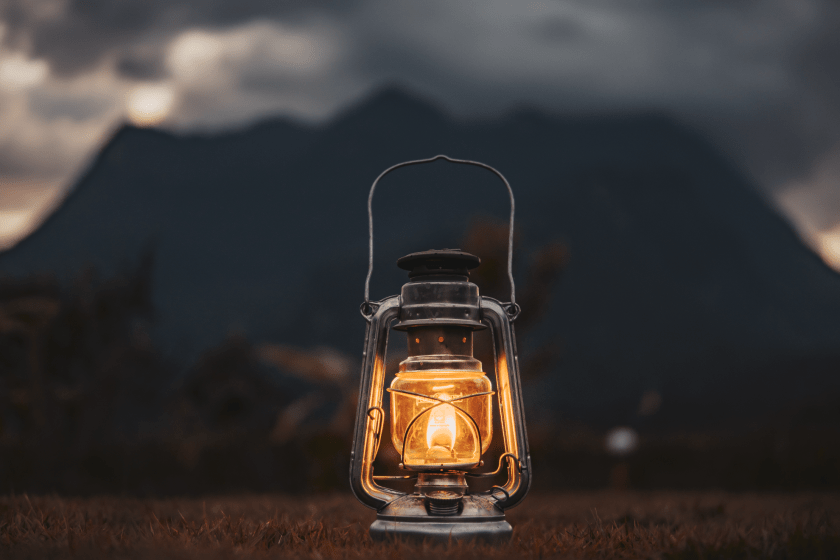 make camping into glamping with lights