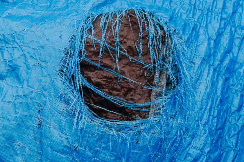 ripped tarp could mean difference between life and death