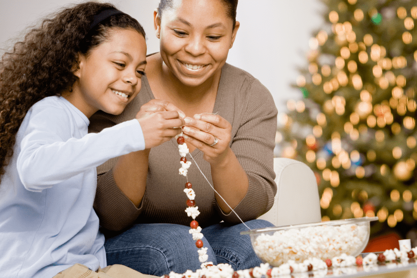 cranberry and popcorn garland