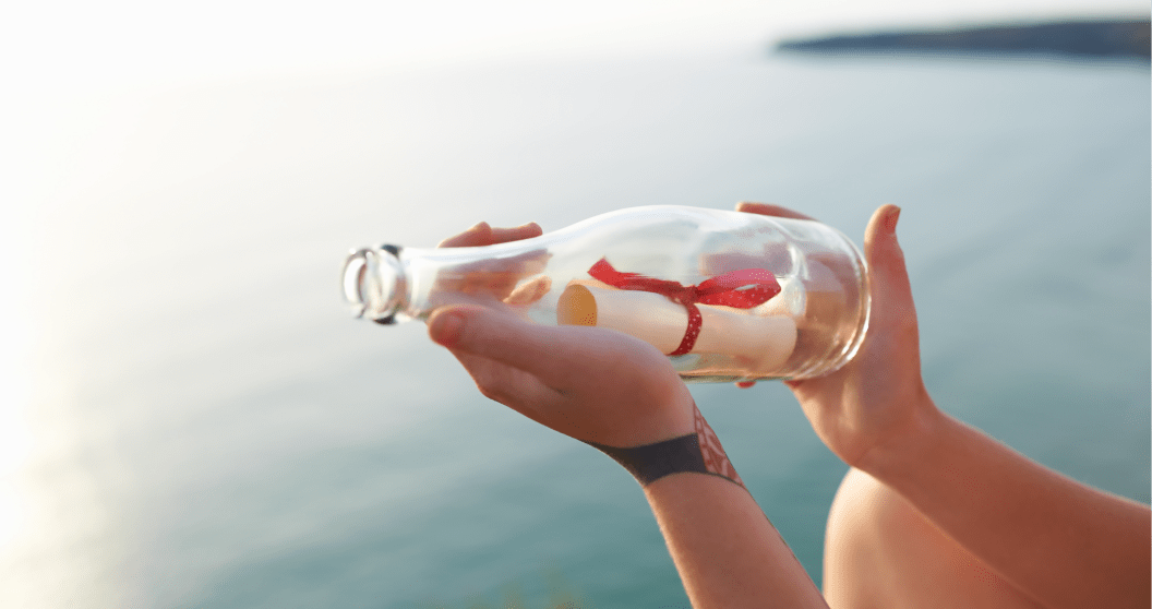 message in a bottle found at Scotland lighthouse