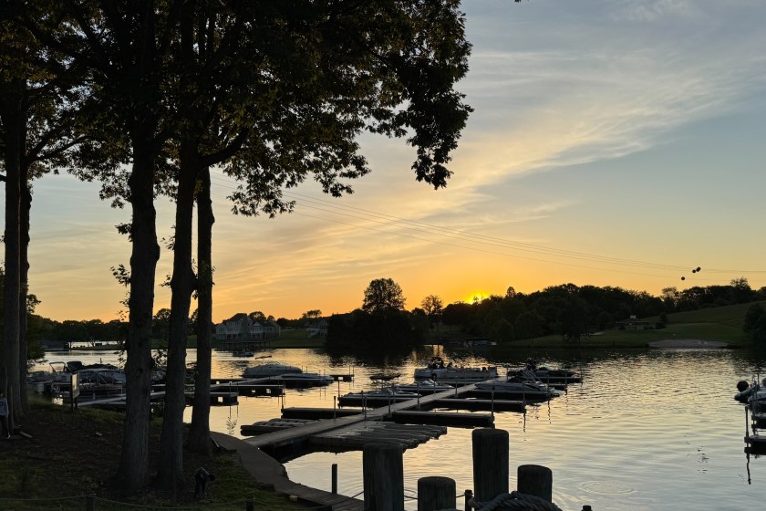 Sunset view from The Cove on Lake Anna