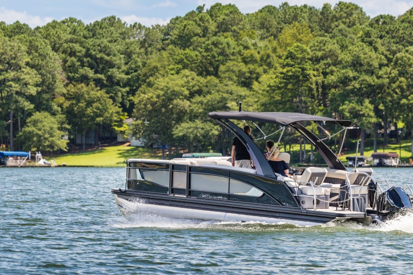 boat on a lake
