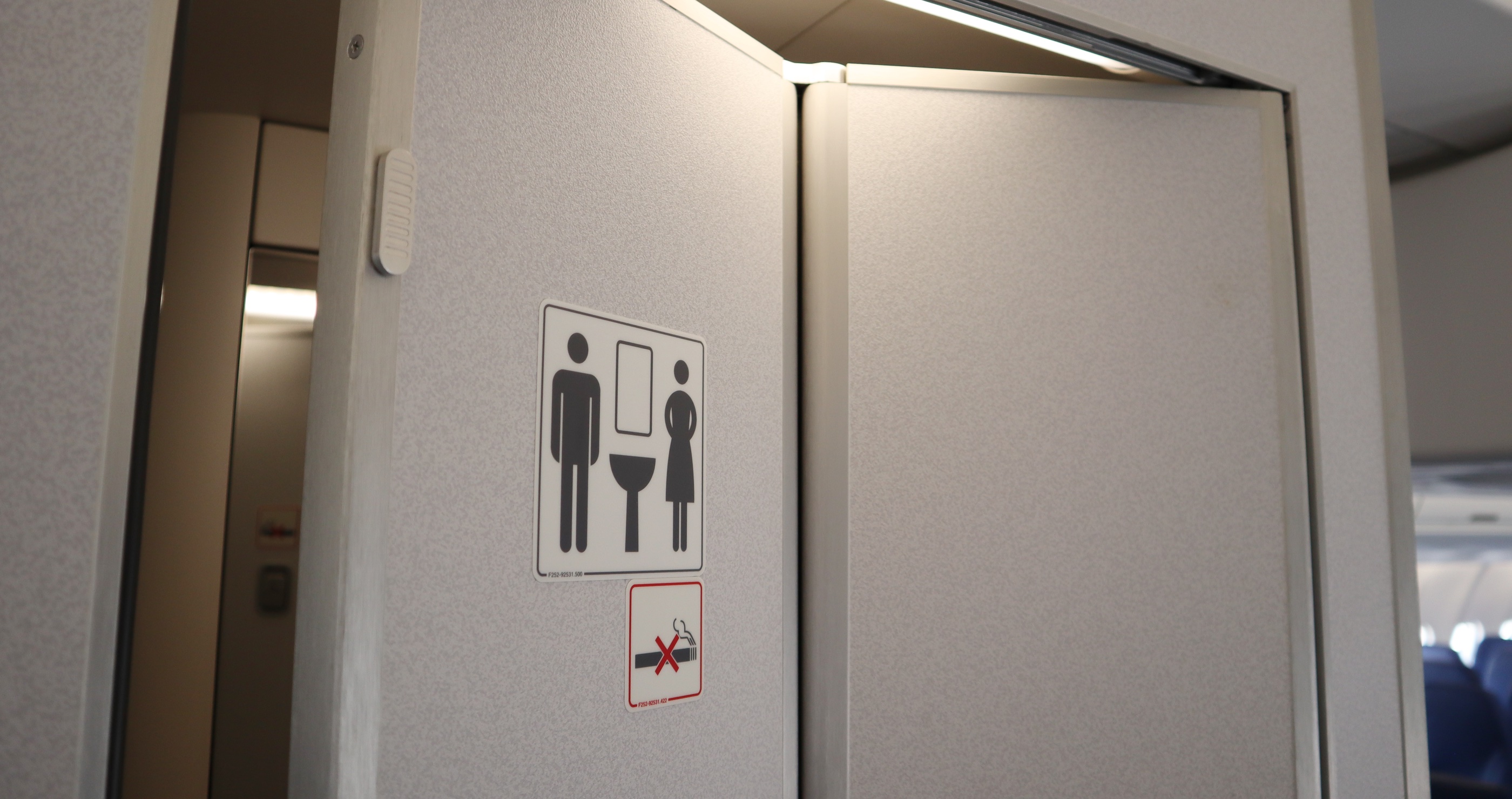 experts warn against this in airplane bathrooms