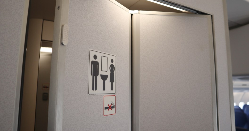 experts warn against this in airplane bathrooms