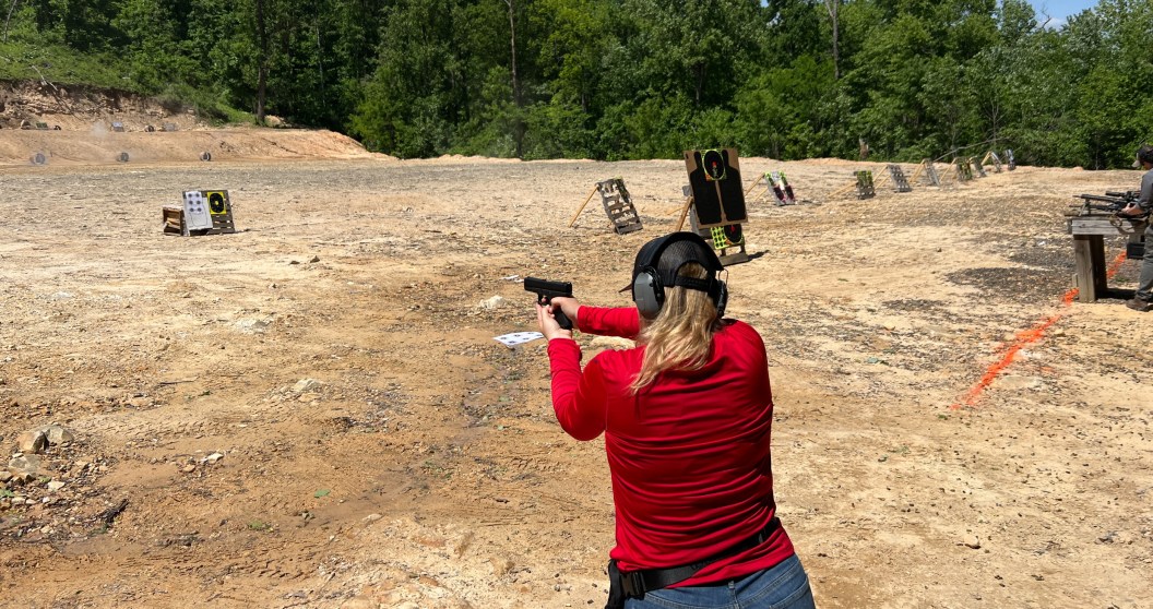 women buying firearms