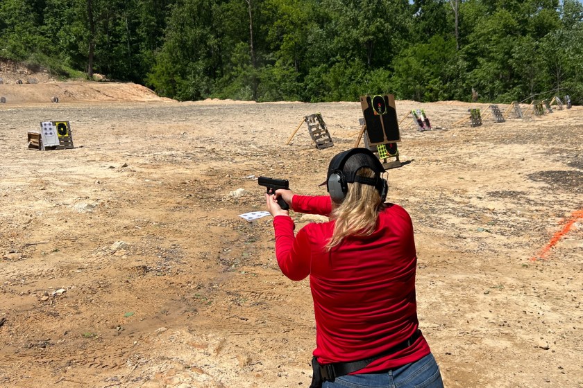 women buying firearms