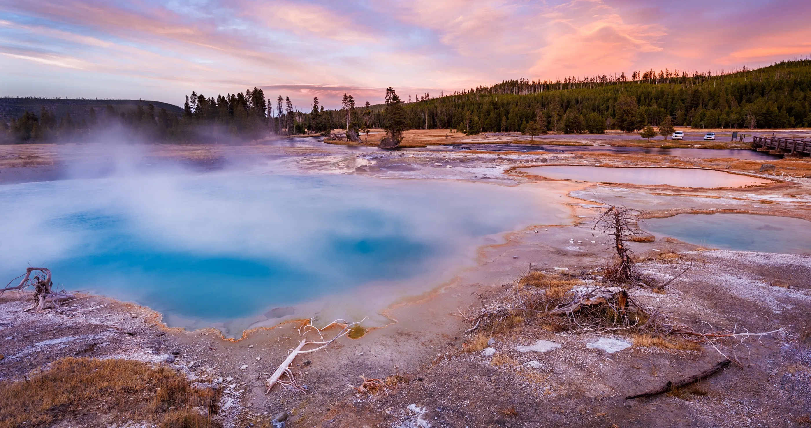 Watch As Black Diamond Pool Erupts In Yellowstone's Biscuit Basin