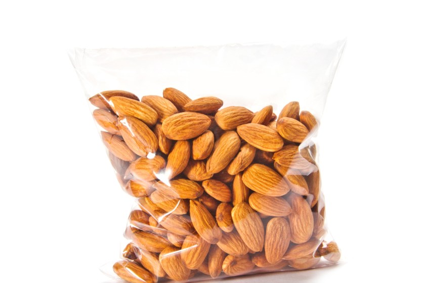 bag of nuts, almonds