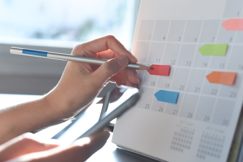 organized calendar