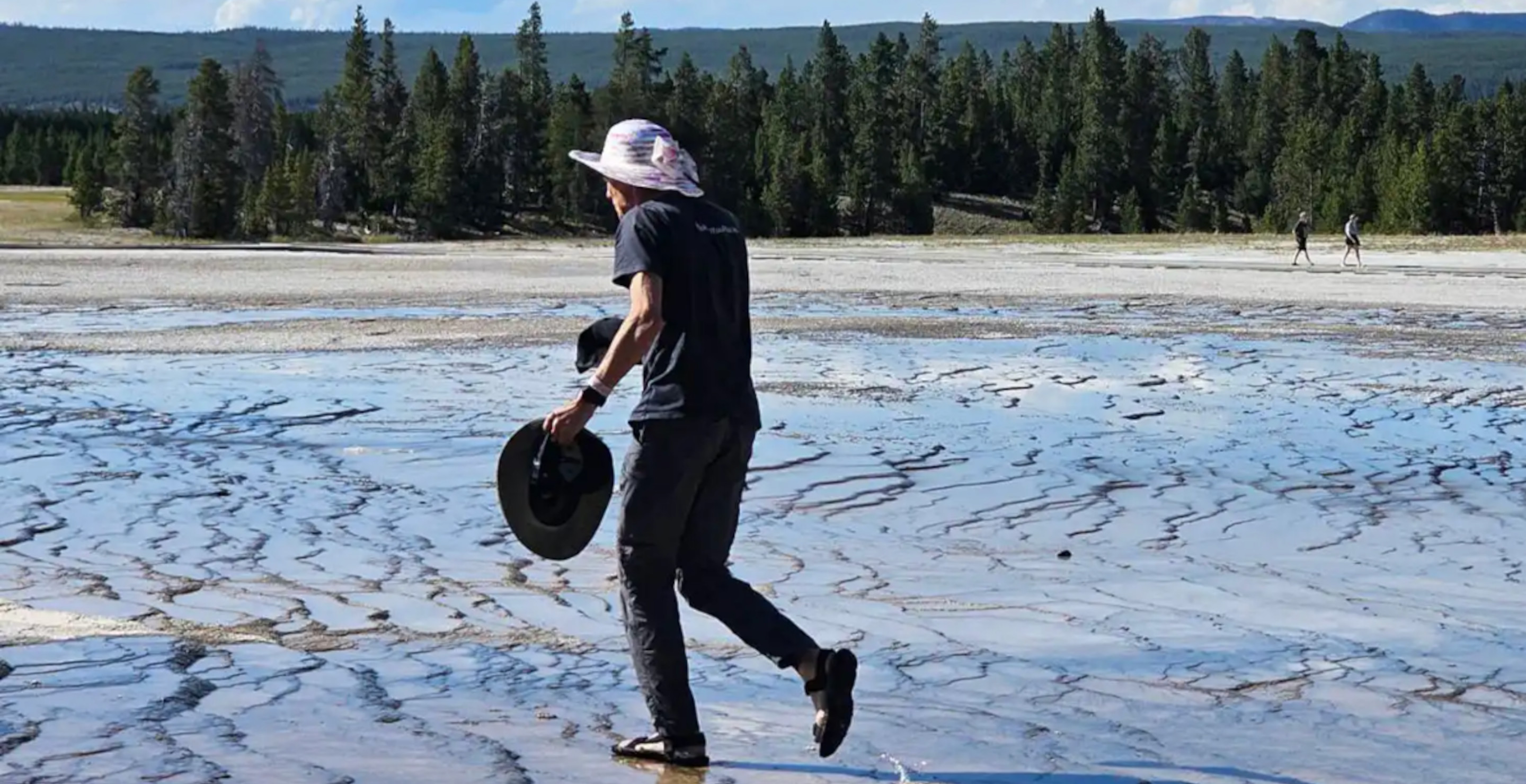 Yellowstone Tourist Walks Across Off-Limits Area In Just Flip Flops, Breaking Safety Protocols