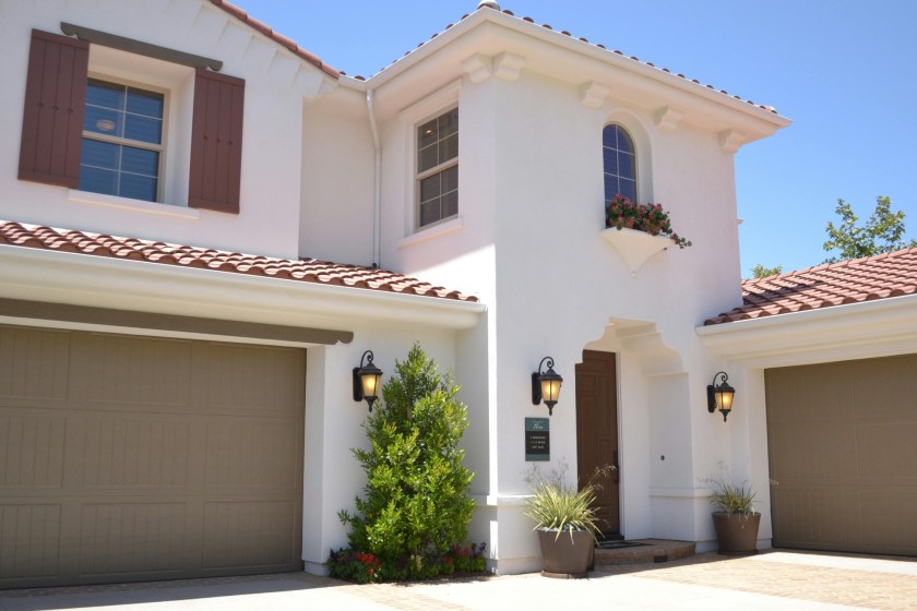 keep garage doors closed nice house