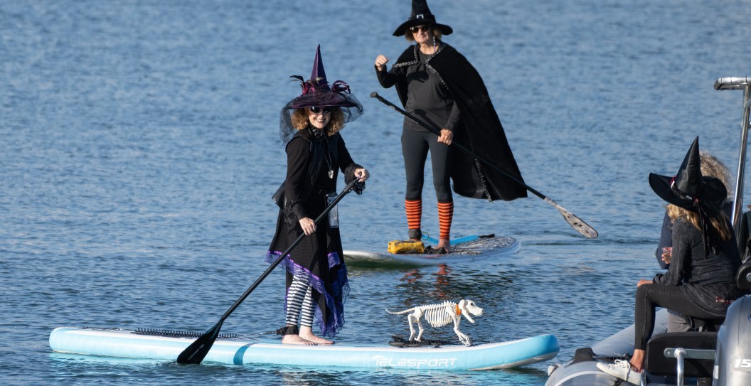 Paddleboarding Witches Over Take New Jersey Lake In Viral Video